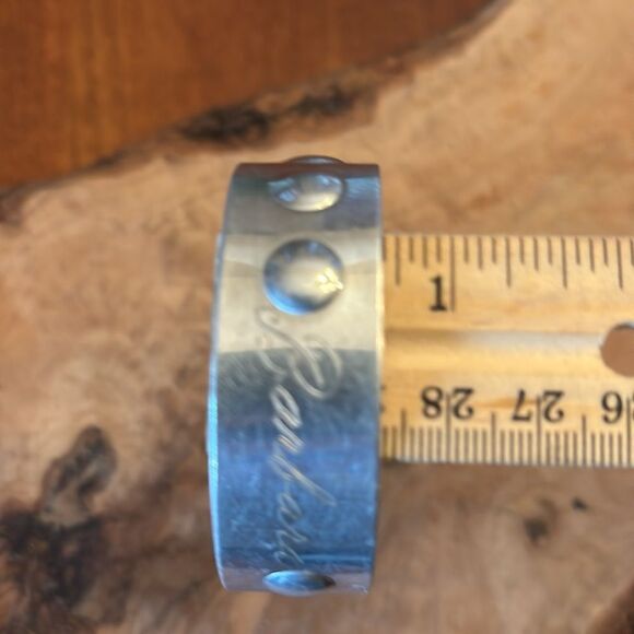 Vintage Aluminum "Barbara" Cuff Bracelet - Picture 4 of 5